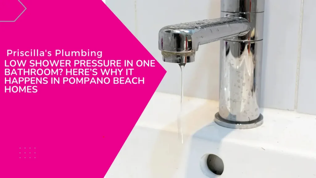 Low Shower Pressure in One Bathroom? Here’s Why It Happens in Pompano Beach Homes
