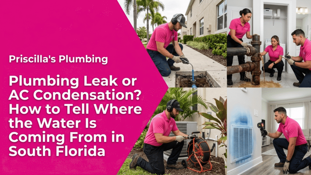 Plumbing Leak or AC Condensation? How to Tell Where the Water Is Coming From in South Florida